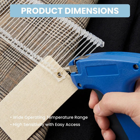 Bulk Pack Of Five Thousand One Inch Tagging Gun Fasteners Built To Slide In Smooth As Butter While Keeping Price Tags Locked Down With Zero Drama Or Jamming On Market Days, attaching tag to fabric.