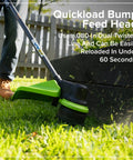 No Wiring Worries 24v Cordless String Trimmer Equipped With Brushless Motor And Fifteen Inch Wide Cutting Deck Bump Feed Quick Spool