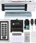 Boss Level Access Control Kit With Remote 1200lbs Magnetic Lock And Fail Safe Entry System Featuring Metal Keypad 12V Power Supply