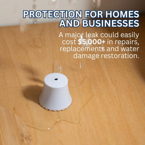 Compact Water Leak Alarm 3 Pack Ready To Use No Setup Required Battery Included Factory Installed Perfect For Tight Spaces