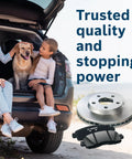 BOSCH BC976 QuietCast ceramic disc brake pad set with rotor for front brakes