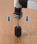 Universal Transfer Punch And Center Aligning Tool Hardened Steel Pin for precise marking on wood, close-up view