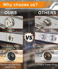 Comparison of Five Pack Stove Knob Replacements For LG Gas Range And Oven LRG Series vs generic knobs, showing durability.