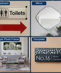 Stainless Steel 16-Piece Mirror Wall Mount Standoff Screws Kit With Anchors And Hardware In White Finish for signage and mirrors.