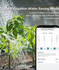 Smart Hose Timer With WiFi Hub For Automatic Lawn And Garden Irrigation, plant with watering schedule on phone app