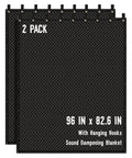 Heavy Duty Sound Dampening Blankets For Home Studio Delivering Hella Effective Noise Blocking Acoustic Coverage, 96x82.6 inches.