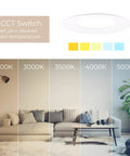Slick LED Recessed Retrofit Light delivers adjustable CCT levels for modern lighting in a cozy living room setting.