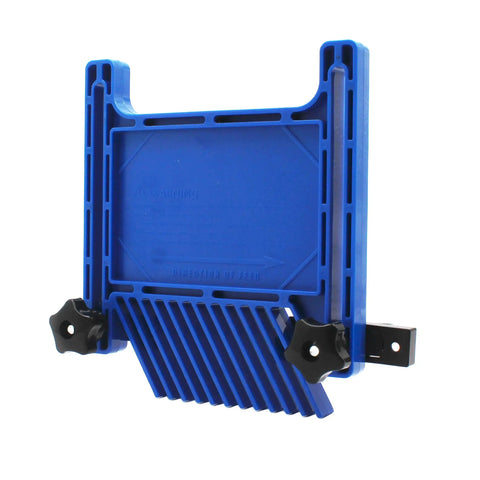 All Purpose Featherboard For Table Saws And Router Tables Offering No Sweat Mounting Straight Into Miter Slots with blue design.