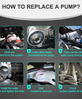 Step-by-step guide for replacing Heavy Duty Electric Engine Water Pump And Coolant Pump Assembly to control engine heat.