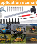 Quick Tire Valve Change Tool Kit For Cars Trucks And ATVs, includes valve stems and industrial tools for fast replacements