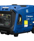 Side view of Dual Fuel 5000 Peak Watt Inverter Generator With Remote Start Gas Or Propane Powered RV Ready 30A Outlet