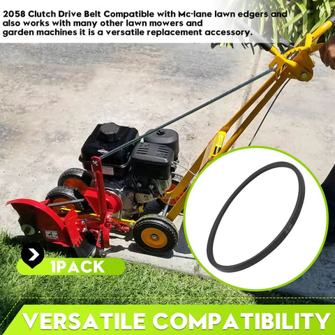 4L-300 Drive Belt Replacement For 30 Inch Walk-Behind Edger Mower Go-To Belt For 30 Inch System Part 2058 Durable Easy Fit Reliable Performance For Smooth Operation And Long-Lasting Durability., black 4L-300 drive belt for walk-behind edger mower