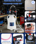 Heavy Duty All In One Transmission Fluid Pump With Pneumatic Transfer System, 6 Liter Capacity, workshop display