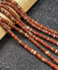 Premium Natural Agate Cylinder Beads Ultra Smooth Loose Spacer Gems For Killer DIY Bracelets And Dang Sweet Statement Necklaces Jewelry Making Crafts Supply arranged in strands on a dark background.