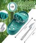 2 Pack No Assembly Required Pro Grade Lawn Aerator Shoes With Heavy Duty Spikes and adjustable sandal design for grass aeration