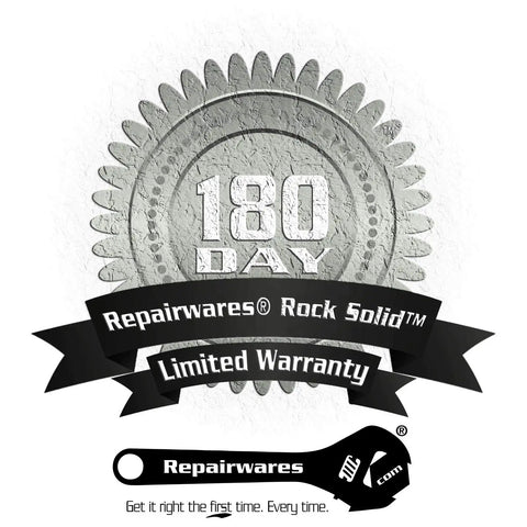 180 day limited warranty badge for Universal Appliance Door Latch Kit Fits 279570 279570M 8001593 510177 WE1X1192 5366021400 4027EL2001A