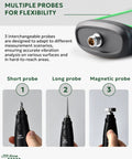 Vibration Meter VM-424 With Remote Probe For Motors And Gearboxes featuring multiple detachable probe options
