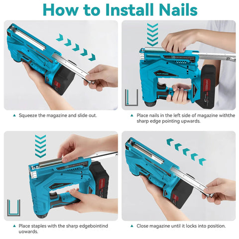 Heavy Duty 2 In 1 Cordless Brad Nailer And Stapler Combo With 18 Volt Battery No Sweat Upholstery And Diy Woodworking Smooth Operator Includes 2000 Staples And 18 Gauge Nails For Pros