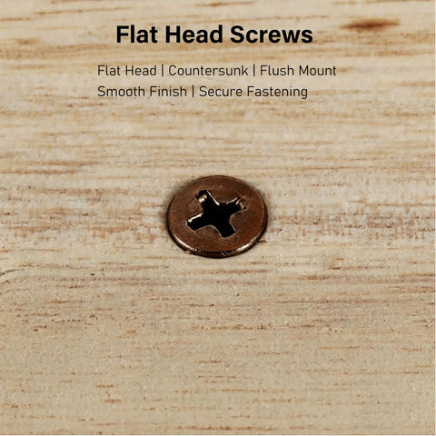 Self Tapping Brown Head Wood Screws Kit 120 Pieces Philips Flat Head Assorted Sizes One Half Inch, Three Quarter Inch, One Inch For DIY Projects And Quick Home Fixes Perfect For Cabinets, Furniture, Shelves And General DIY Repairs For Woodworking And. flat head brown wood screw in plywood, countersunk flush mount
