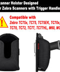 U Shaped Scanner Holster For Zebra Handheld Scanners With Rugged Metal Belt Clip Heavy Duty Thick Build Pocket Friendly Case