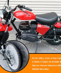 Front 420 Roller Chain 42 and Rear 90 Link Drive Chain Breaker Kit on red mini bike with black seat and engine.