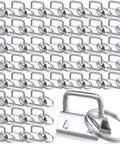 Top Shelf One Inch Silver Key Fob Hardware Bulk Pack With Smooth Split Rings And Heavy Duty Wristlet Clasps Straight Fire Essential For Diy Crafts Keychains And Lanyards Thatll Pop Off, featuring multiple silver key fob clips.
