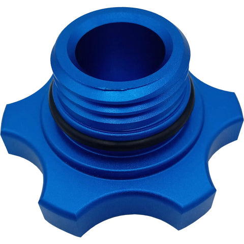 Aluminum Engine Oil Filler Cap Replacement For Chrysler Dodge Jeep Ram Mitsubishi Mini 1993 To 2020 Blue Anodized Durable Cap