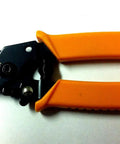 Orange-handled lightweight steel wire stripper cutter pliers with closed lock for AWG 4 6 8 solid and 6 8 10 stranded