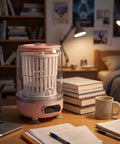 Zero Drama Portable Usb Rechargeable Mini Underwear Washer Slick Compact 3L Personal Turbo Laundry Machine on desk.
