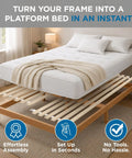 Queen Bunkie Board 60X80 Heavy Duty Wooden Slats For Bed Frame Reinforcement Swap Out The Crappy Box Spring This Direct Flex Sets Up A Zero Sag Platform Foundation Every Single Time Totally Worth The Hype with mattress.