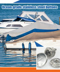 Pro Grade Canvas Snap Fastener Kit With Marine Grade Stainless Three Eighths Inch Snaps For Boats, Tents, Awnings