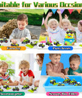 Children playing with Five Pack Diecast Farm Tractor Toy Set With Combine Harvester And Digger Loader Kid Favorite Realistic Mini Farming Trucks