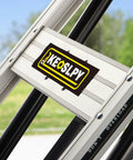 Brand label close-up on 3 In 1 Industrial Convertible Hand Truck Dolly Cart With 1000 Lbs Capacity, Heavy Duty Stair Climbing Dolly