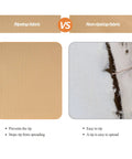 Comparison of ripstop fabric and non-ripstop fabric for round patio furniture cover for 84 inch round table and chairs set, waterproof, UV resistant, windproof anti fading outdoor cover in beige that stays put with cinch straps and drawstring hem for a secure fit.