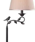 Birdsong Outdoor Table Lamp With Oil Rubbed Bronze Finish Rustic Style 31 Inch Tall Leaf Accent Arm Weatherproof Steel Construction