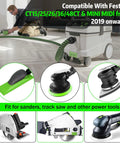 Make Quick Work Of Any Mess With This Beefy Heavy Duty Dust Extractor Hose Compatible With Festool Ct Shop Vacs 3.5 Meter Long D27 32mm Smooth Suction Tubing in use with power tools.