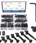 All-In-One M6 Hex Socket Cap Screws And Barrel Nuts Replacement Kit For Cribs, Chairs, Tables, Cabinets And Furniture, 141-Piece Set