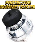 Heavy Duty Switch Starter Ignition Key Switch Replacement With Dual Dust Protection Upgrade shown with protective grommet