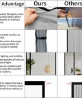 Comparison of fiberglass Reversible Screen Door With Magnetic Closure For Sliding Doors And Doorways Heavy Duty Bug Mesh and polyester.