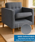 Installed Heavy Duty Chair Cushion Support For Sagging Cushions 17x22 Inch Reinforced Plywood Seat Saver under grey cushion.