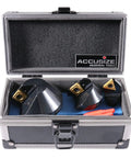 Three Piece 82 Degree Carbide Indexable Countersink Set With Inserts For One Quarter Inch One Half Inch And One And One Quarter Inch Shanks