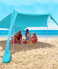 Portable Beach Tent Sun Shelter 7x7ft Shade Canopy UPF50 Sandbags Included For Easy Setup Family Camping Fishing Picnics And Backyard Fun
