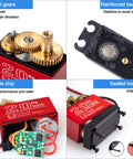 20Kg Digital RC Servo Motor with metal gear, reinforced bearings, stable chip, and sealed housing for high-torque RC cars and robots