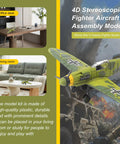 4D stereoscopic BF 109 Fighter Model Kit in 1 49 scale for grown-up collectors, displayed on office desk and living room.
