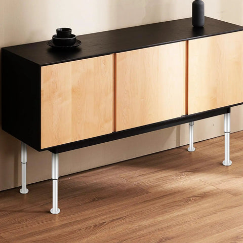 4 Piece Adjustable Cabinet Legs Steel Telescopic Furniture Feet With Floor Protection For Tables And Beds supporting cabinet