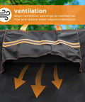 All Weather 6 Ft Picnic Table Cover With Waterproof 420D Oxford Cloth Heavy Duty windproof ventilation detail