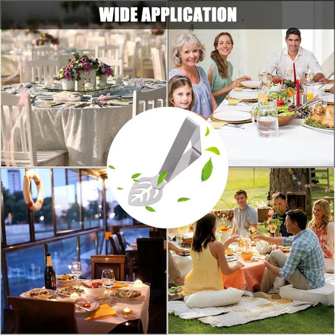 Leaf Shaped Table Cloth Holder Clips 10 Pack Gotta Have Heavy Duty Stainless Steel Outdoor Clip Set For Windy Picnics And Parties Uses