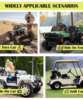 Two Pack 18V Battery Power Wheel Adapter Kit With Switch And Fuse 12AWG Wire And Wire Terminal Power Conversion scenarios: RC toys, ride-on trucks, cars, and golf carts in action