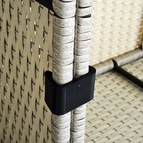 Outdoor Sectional Sofa Clips Set Of 10 Windproof Wicker Furniture Connectors securing modular couch sections