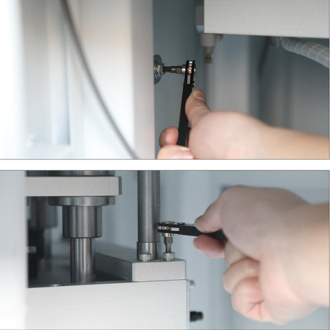 Using Tamper Proof Torx Bit Set With Mini Ratchet Wrench in tight space for precision fastening, automotive and DIY projects